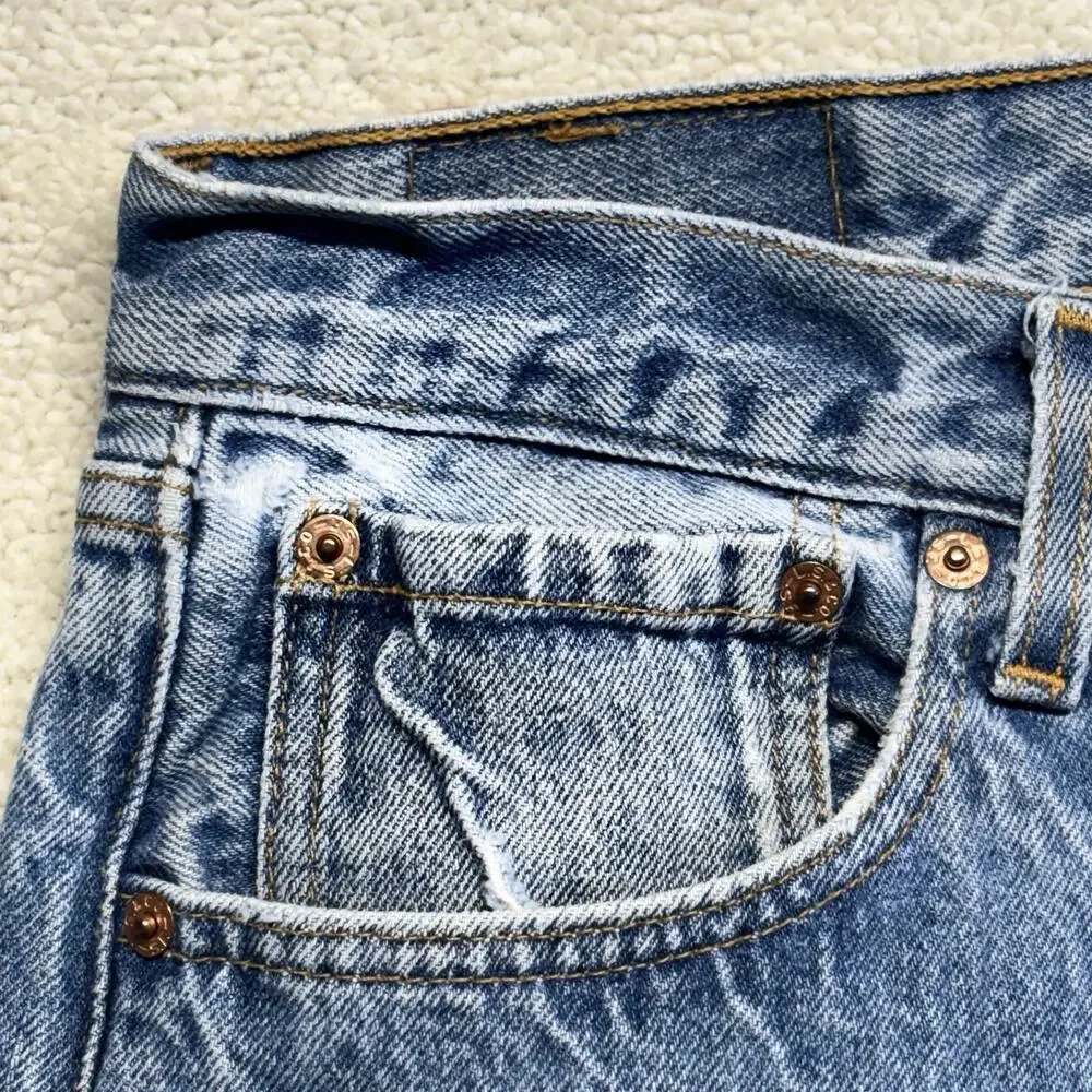 Vintage Levis Shrink To Fit 501 XX Jeans 36x33 (Fits 34x30) Made in USA 90s